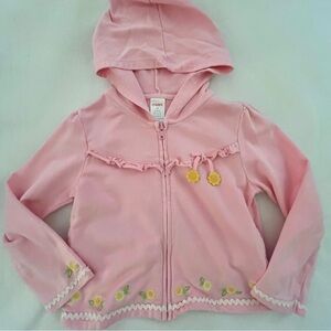 Gymboree Sunflower Fields Pink Hooded Sweatshirt
